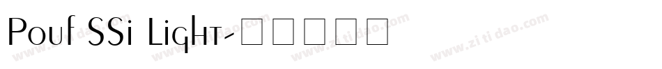 Pouf SSi Light字体转换